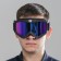Mask glasses for motor vehicles, collapsible, chameleon glass, black