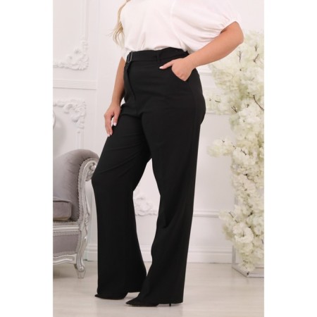 Female trousers, size 46, black color-5