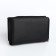 Women's wallet on the button, black color