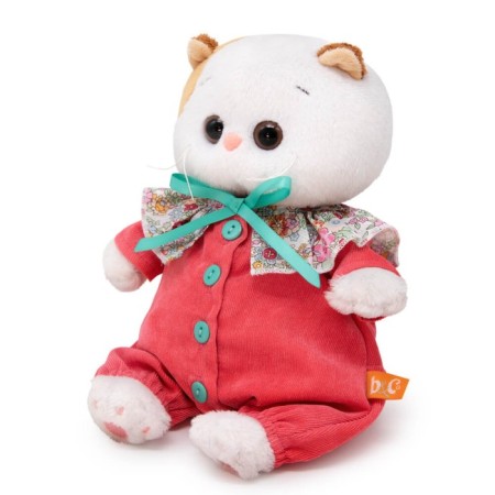 Soft toy "Lee Baby in a jumpsuit with a collar in a flower", 20 cm-1