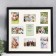 Multi -frame in 9 photos 10x15, black