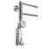 Domoterm electric heated towel rail "Medea" P8, 400x800 mm, left, chrome
