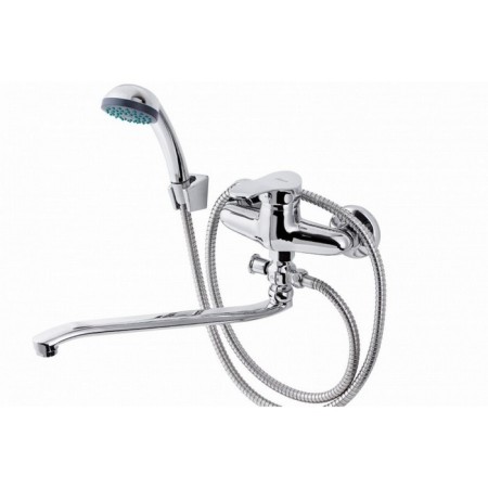 FAUZT FZS-614-116 bathtub mixer, single-leaf, pour 340 mm, watering can, chrome