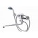 FAUZT FZS-614-116 bathtub mixer, single-leaf, pour 340 mm, watering can, chrome