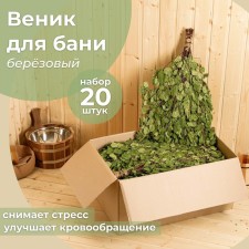 Broke for the bath Birch Bogatyrsky (set 20 pcs)