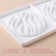 Form for mousse desserts and baking double shares "Zebrano", 30.5 × 18 cm, white color