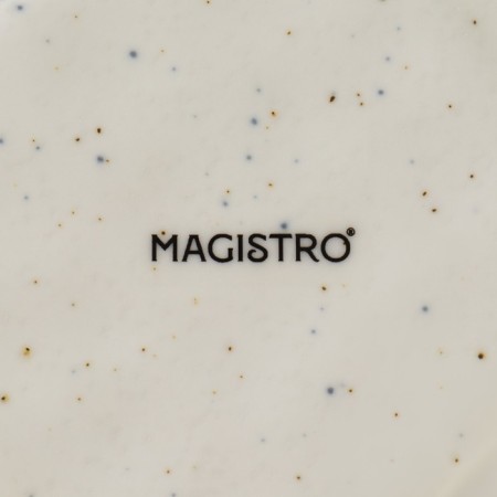 Porcelain saucer Magistro poursephona, d = 16 cm, beige color-4