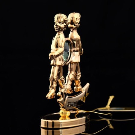 Сувенир знак зодиака «Близнецы», 9,5×4×6,5 см, с кристаллом-1