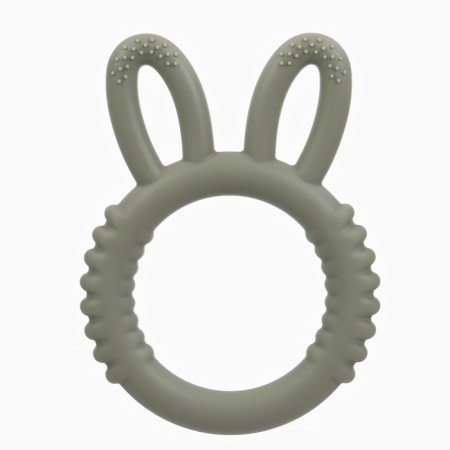 Silicone teether for teeth "Bunny", color mix, crush me-2
