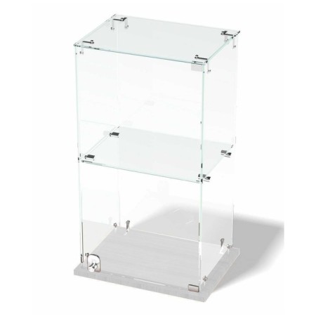 Desktop window, 1 shelf, 600 × 300 × 500, chipboard, glass color white-1