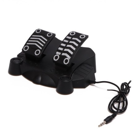 The radio -controlled "coupe" machine includes pedal and steering wheel, works on batteries, the color is blue-4