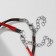 Bracelets "Demetrons" butterfly, red-brown color, l = 17 cm