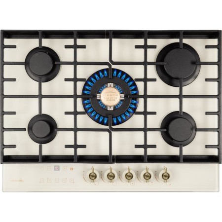 Hound surface HIBERG VM 7155 Y, gas, 5 burners, sensory timer, beige