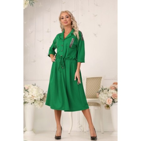 Women's dress, size 42, green color