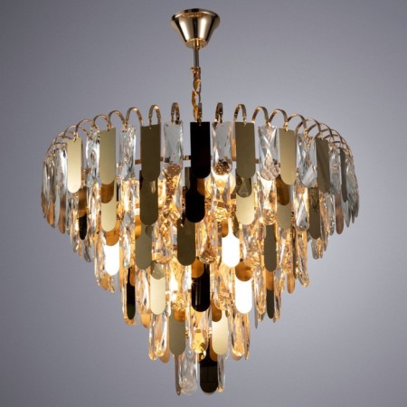 Vivien chandelier, 8x60W E27, color gold-1
