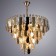 Vivien chandelier, 8x60W E27, color gold