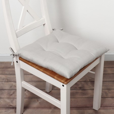 Siddle on the chair Ethel Kitchen 42x42 cm, col. light gray, 100% HL, sarzha 250 g/m2