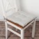 Siddle on the chair Ethel Kitchen 42x42 cm, col. light gray, 100% HL, sarzha 250 g/m2