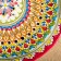Plant of Rishtan ceramics "Patterns", 28 cm, multi -colored mix