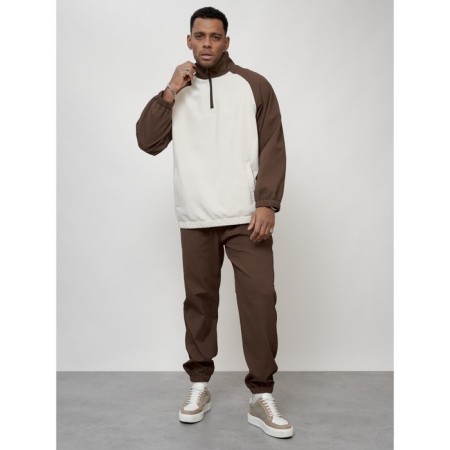 Male tracksuit, size 54, brown color-9