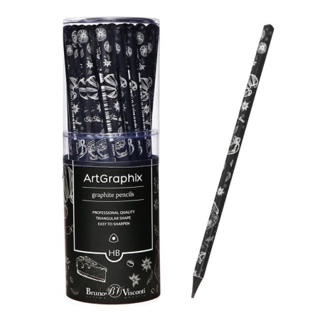 Pencil b/g design BrunovisConti Artgraphix. CAFFè Nero, Triral, HB, 3mm