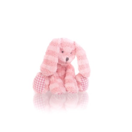 Soft toy Gulliver Bunny Curly Pink color, 22 cm-5
