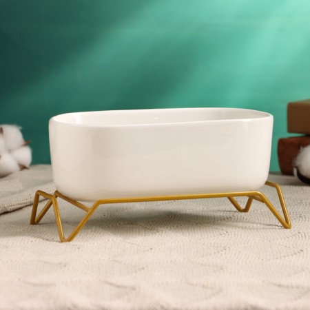 Bonsai pot on the stand, 17x8.5x5cm-1