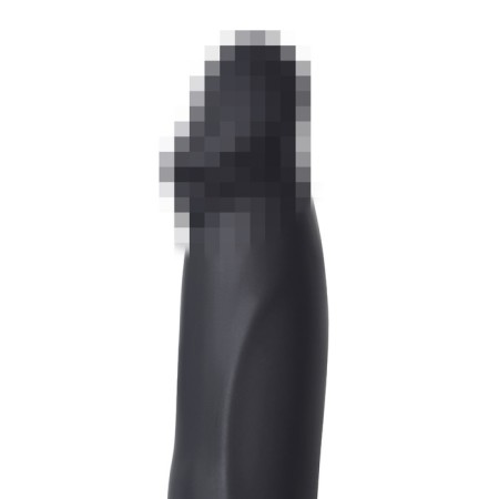 Black & Red toyfa double penetration nozzle, 19 cm, silicone, black color-6