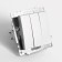 3-clavy switch (mechanism), 250V, 10A, Stekker series Catherine, silver GLS10-7108-03