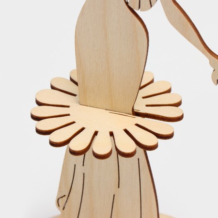 Wooden napkin "Statnoy", with a tea holder, 25 × 13 × 13 cm-4