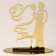 Topper "Wedding", Color Gold