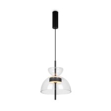 Suspension lamp Maytoni Mod185PL-L6B3K2, LED, 12 W, 250x250x3480 mm, 1200 lm, 3000k, black