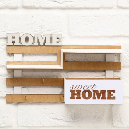 The keybox is wall -mounted with the shelf "Steps", 30 x 18 cm.-2