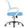 Children's armchair Ergoplus metal/fabric, chrome/blue 61x55x84 cm