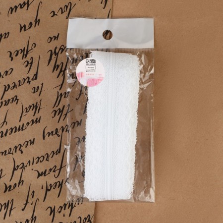 Capricon lace, 30 mm × 10 ± 1 m, white color-5