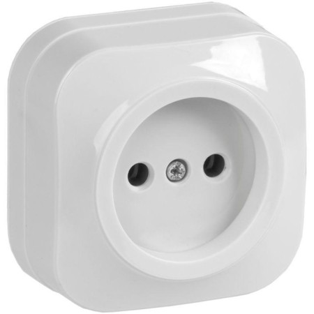 IEK ERH10-K01-10 GLORY, OP, 1 outlet without grounding, white color