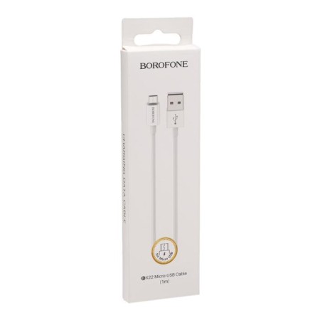 Cable Borofone BX22, Micro USB - USB, 2.4 A, 1 m, white-5