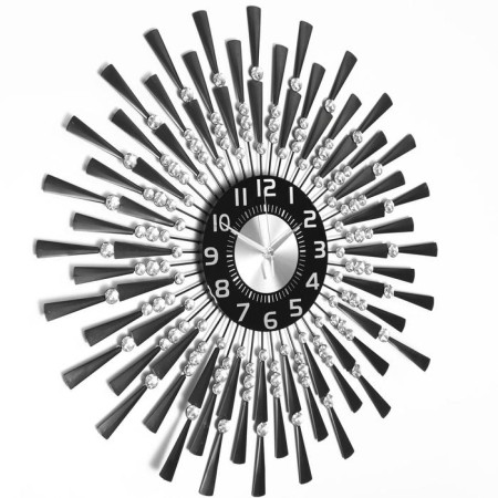 Watch walls, series: openwork, "black rays", smooth move, D-69 cm, dial 22 cm-1