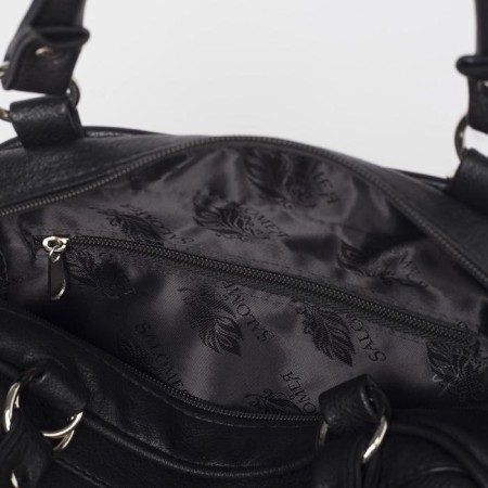 Women's bag with lightning, black color-3
