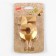 Candle in the Almaz cake number 5 gold, 6.5 cm