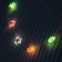 LED beads "Stars", 80 cm, LED (1608) -16-4.6V, AG13X3 (in the set), 3 dir, glow warm white