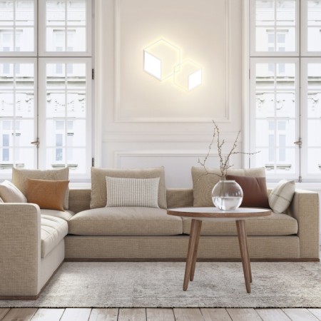 Wall lamp Mantra Kubick, Led, 1630lm, 3000k, 304x40x351 mm, white color-2