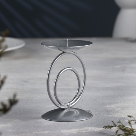 Sunser "Sunset" metal per candle, 8.3x11 cm, silver-2