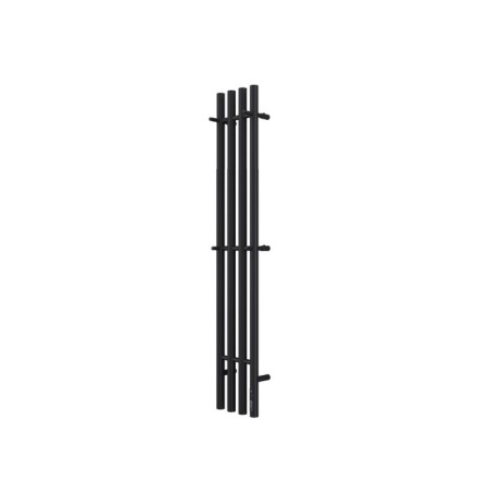Terminus quatro electric heated towel rail "Circle", 1200x218 mm, black matte