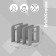 Vertical paper tray, 3 compartments, Erichkrause Techno Classic, Gray