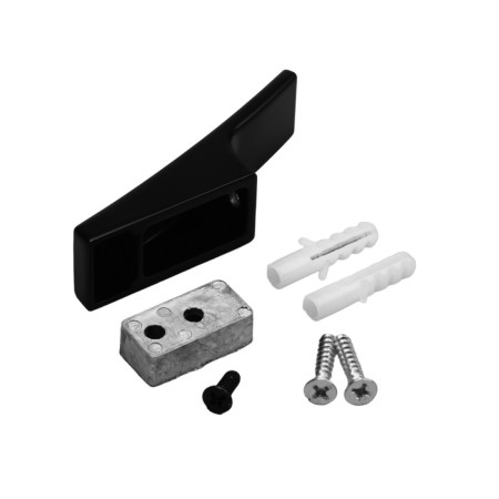 Furniture hook Cappio Asphodel, one -rot, black color-4