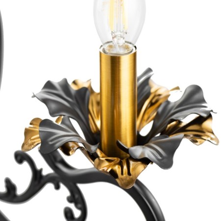 Madfi chandelier 3he14 40W black and gold 55x70x55 cm Bayerlux-6