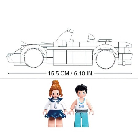 Designer Racing machine Sluban Models, 264 parts, 6+-1