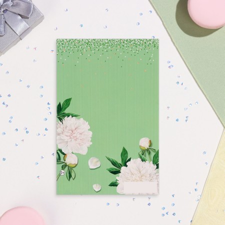 Birthday card!" White chrysanthemums, 19x29 cm-2