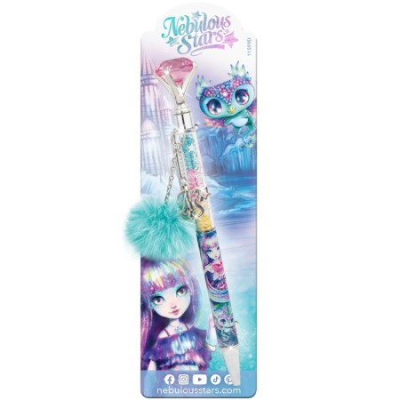 Handle Ballic Nebulous Stars Isadora, with Pompon and Crystals-1